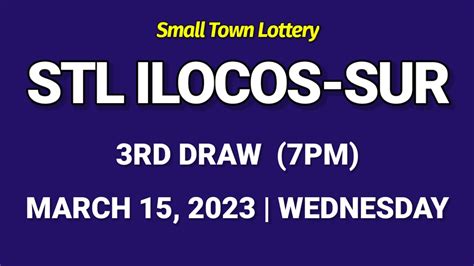 stl ilocos sur 3rd draw result today live